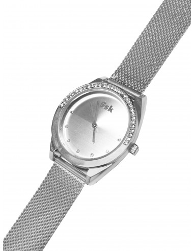 Reloj SSK TIME Colección Amore plateado