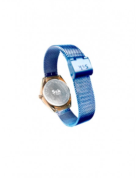 SSK TIME Blue / Rose Gold Love Collection Watch