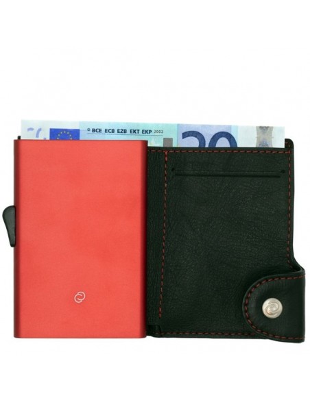 C'SECURE Tarjetero Single Wallet /Cardholder Black/Embossed