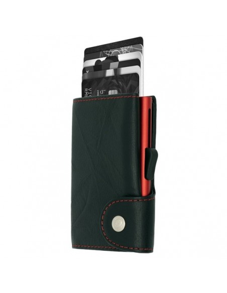 C'SECURE Tarjetero Single Wallet /Cardholder Black/Embossed