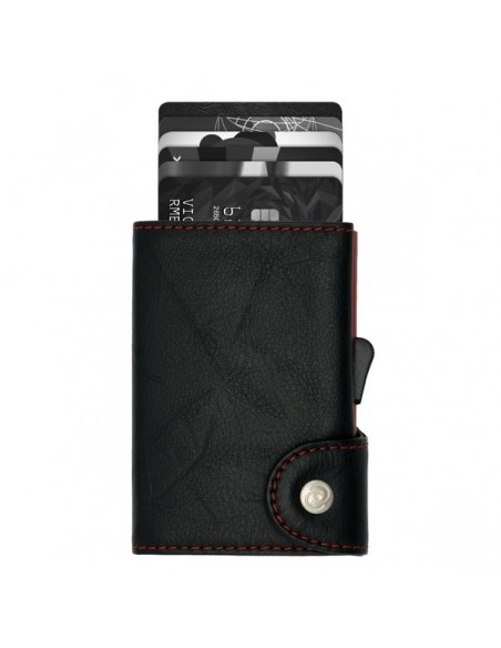 C'SECURE Tarjetero Single Wallet /Cardholder Black/Embossed