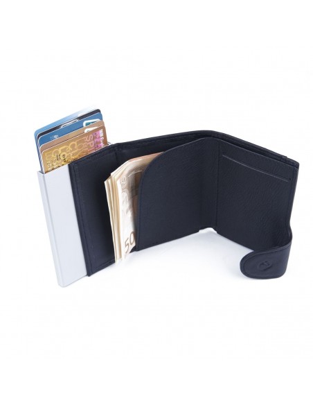 C' SECURE Tarjetero Wallet /Cardholder Coin Blackwood