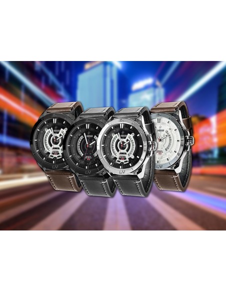 Noxter Watch | Austin Collection | Brown + silver