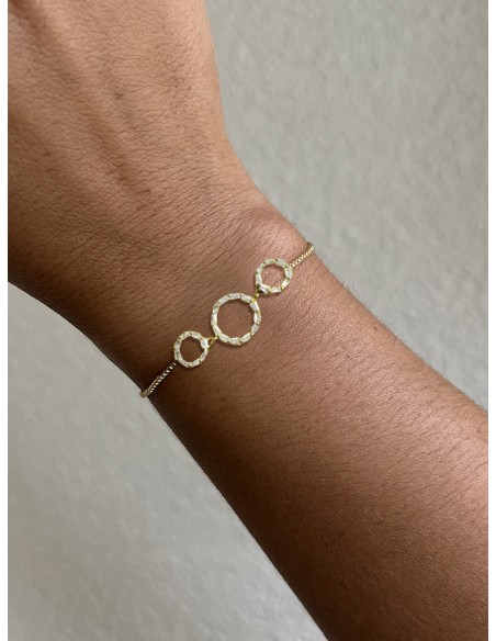 SSK STYLE 3 CIRCLES GOLDEN BRACELET