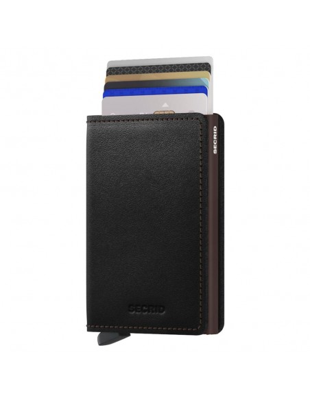 SECRID Cartera Slimwallet Original Black-Brown