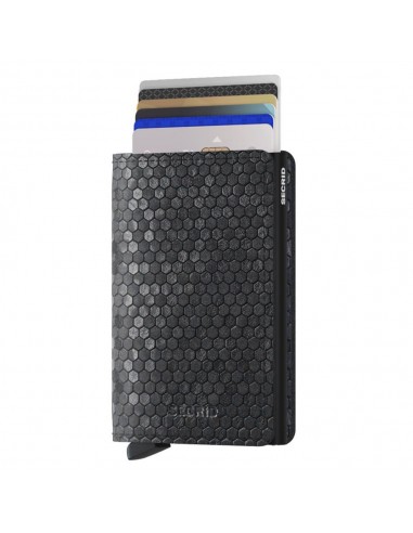 SECRID Cartera Slimwallet Hexagon Black