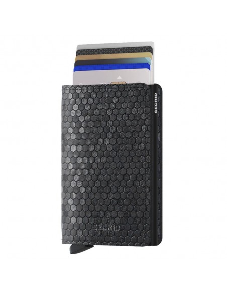 SECRID Cartera Slimwallet Hexagon Black