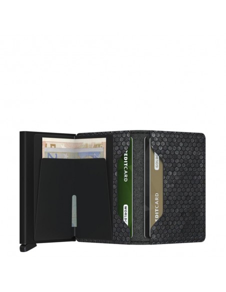 SECRID Cartera Slimwallet Hexagon Black