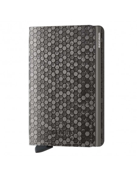 SECRID Cartera Slimwallet Hexagon Grey