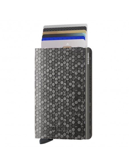 SECRID Cartera Slimwallet Hexagon Grey
