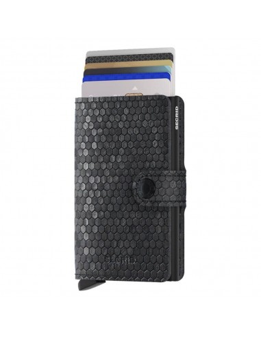 SECRID Cartera Miniwallet Hexagon Black