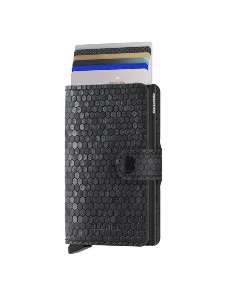 SECRID Cartera Miniwallet Hexagon Black