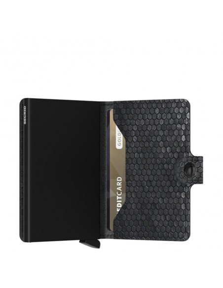 SECRID Cartera Miniwallet Hexagon Black