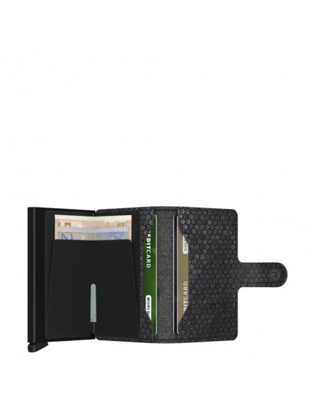 SECRID Cartera Miniwallet Hexagon Black