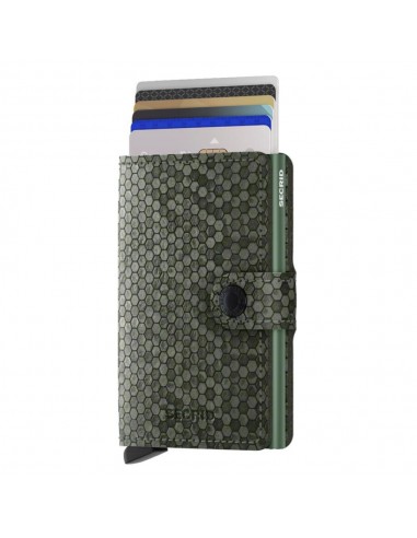 SECRID Cartera Miniwallet Hexagon Green