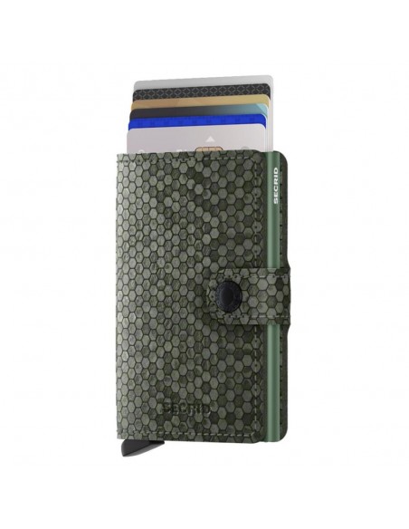 SECRID Cartera Miniwallet Hexagon Green