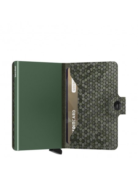 SECRID Cartera Miniwallet Hexagon Green