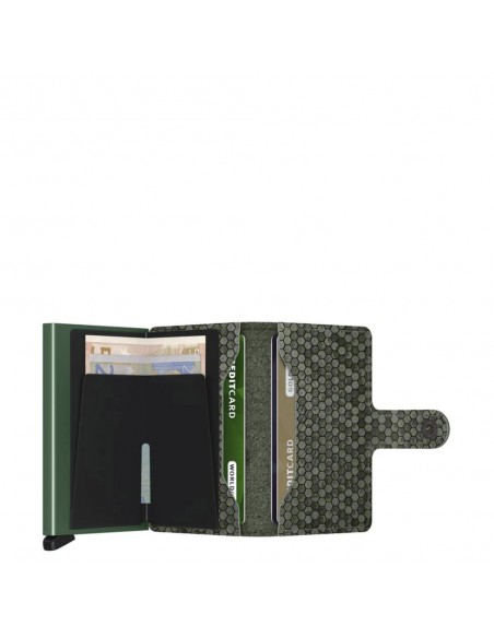 SECRID Cartera Miniwallet Hexagon Green
