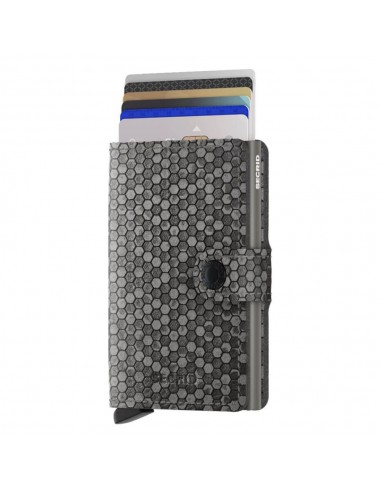 SECRID Cartera Miniwallet Hexagon Grey