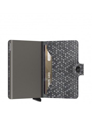 SECRID Cartera Miniwallet Hexagon Grey