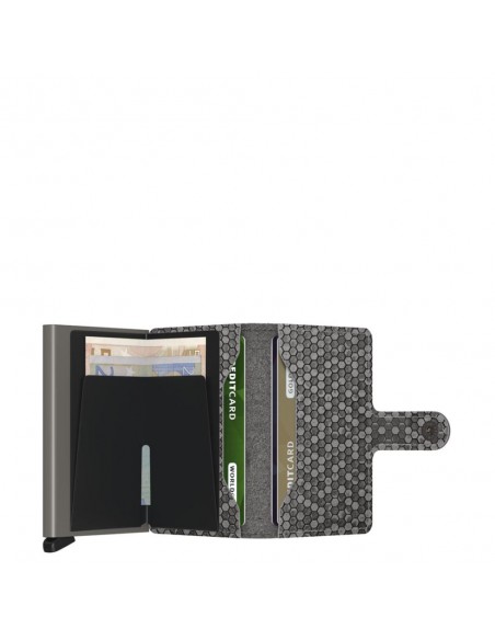 SECRID Cartera Miniwallet Hexagon Grey