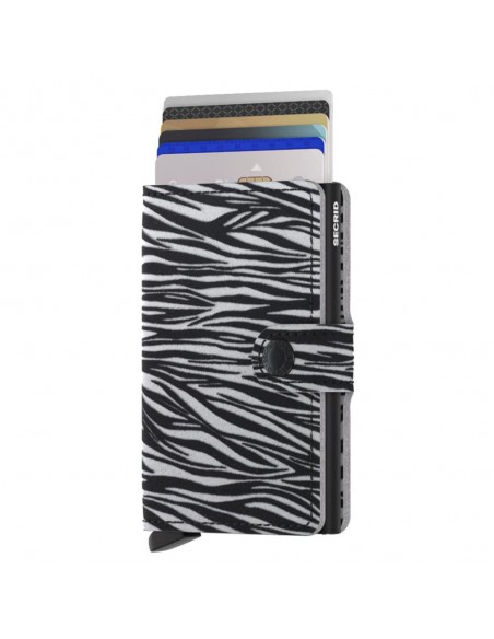 SECRID Cartera Miniwallet Zebra Light Grey