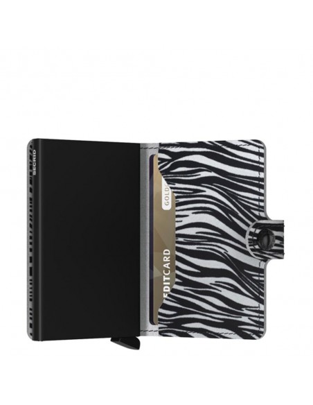 SECRID Cartera Miniwallet Zebra Light Grey