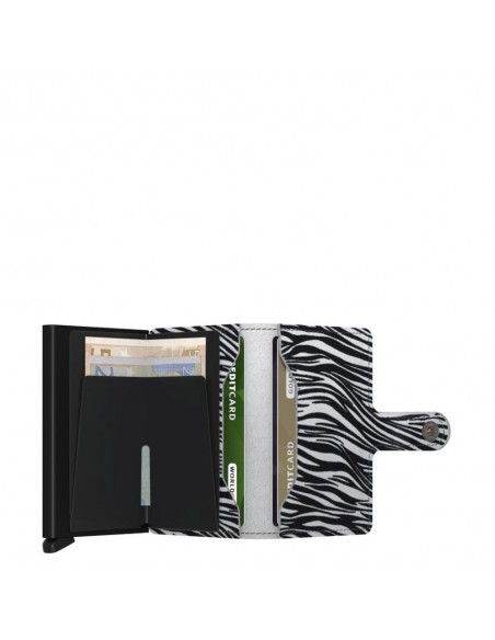 SECRID Cartera Miniwallet Zebra Light Grey