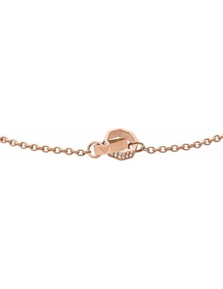 Pulsera de Mujer Emporio Armani Sentimental EGS2892221 en Acero Oro Rosa