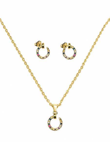 COLLAR + PENDIENTES SSK STYLE DORADOS OPEN of COLLAR + PENDIENTES SSK STYLE MAMA