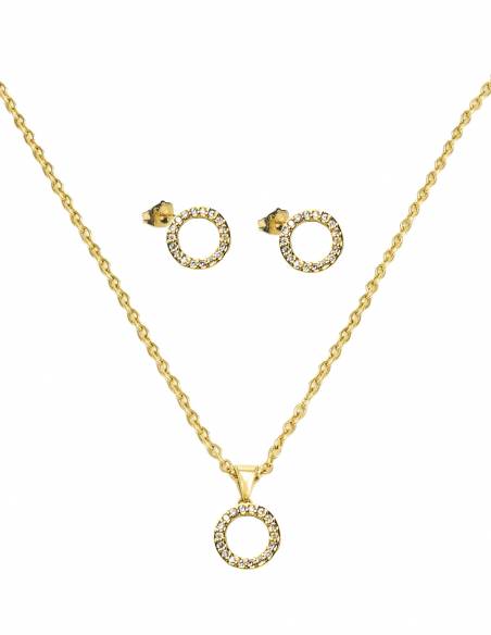 COLLAR + PENDIENTES SSK STYLE DORADOS CLOSE of COLLAR + PENDIENTES SSK STYLE MAMA