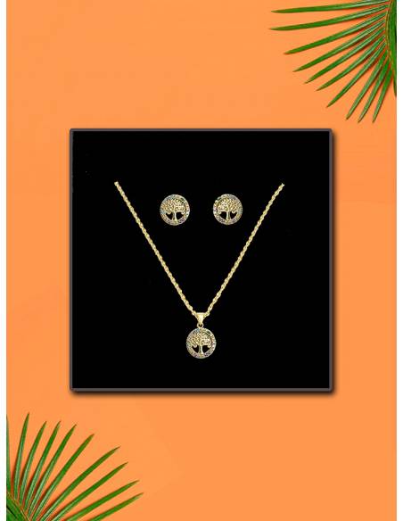 SSK STYLE TREE NECKLACE+EARRINGS