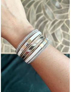 PULSERA DOBLE PIEL BLANCO... 2