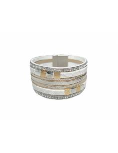 PULSERA DOBLE PIEL BLANCO...