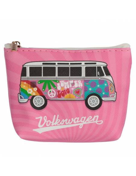 Monedero con Cremallera Caravana Volkswagen Rosa PUR103