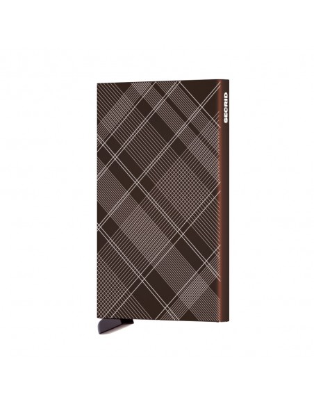 SECRID Cartera Cardprotector Laser Tartan Brown