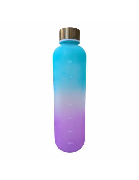 Botella tapón 1 litro color duo (Azul y morado)