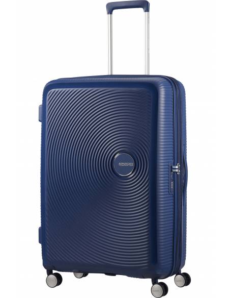 Maleta American Tourister Soundbox 77 cm | Equipaje grande | Azul marino