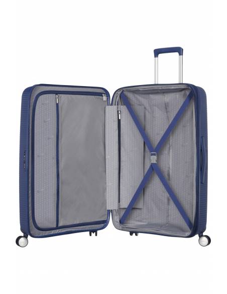 Maleta American Tourister Soundbox 77 cm | Equipaje grande | Azul marino