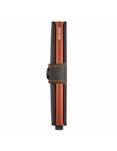 SECRID Miniwallet Matte Truffle & Orange