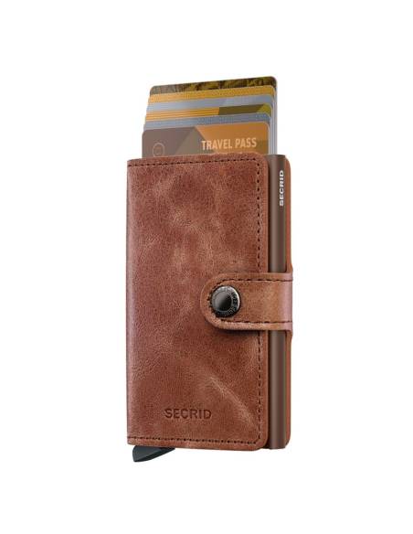 SECRID Miniwallet Vintage Cognac Brown