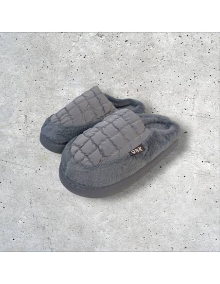 Zapatillas de casa acolchadas | Color Gris