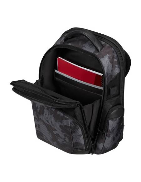 Mochila Samsonite Pro-DLX 6 Expansível de 15,6" | Camouflage Cinza