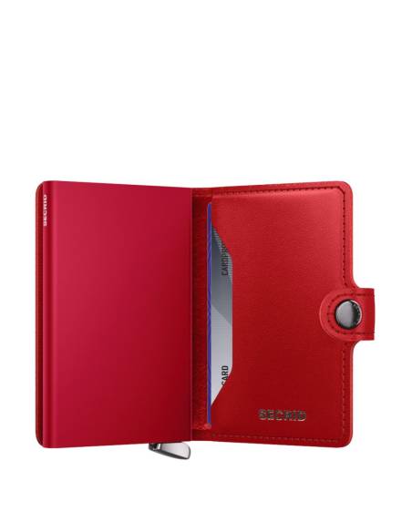 SECRID Cartera Premium Miniwallet Emboss Diamond Red