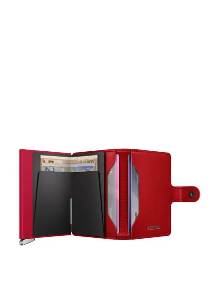 SECRID Cartera Premium Miniwallet Emboss Diamond Red
