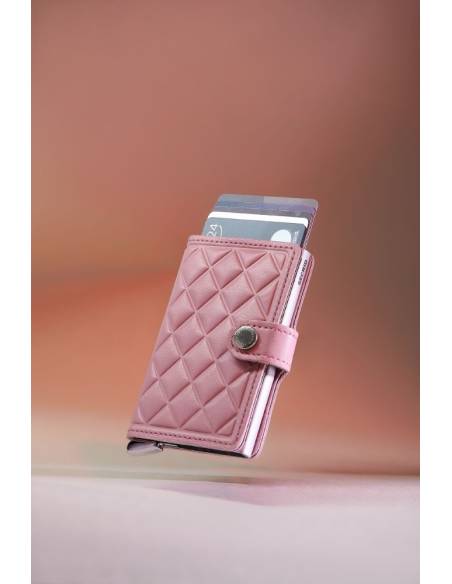 SECRID Cartera Premium Miniwallet Emboss Diamond Rose