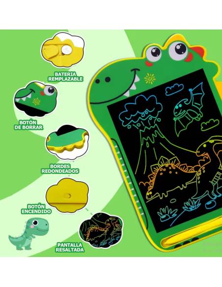 PIZARRA MÁGICA INFANTIL DINO ROSA