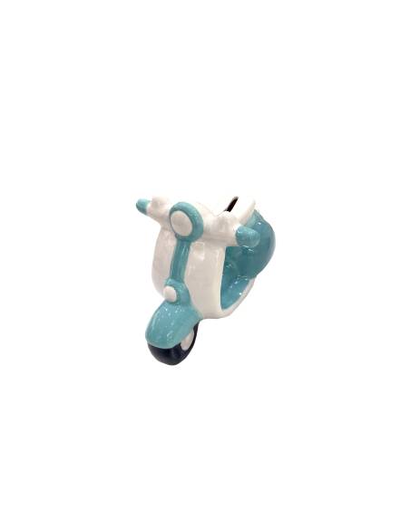 HUCHA VESPA BLANCA / AZUL