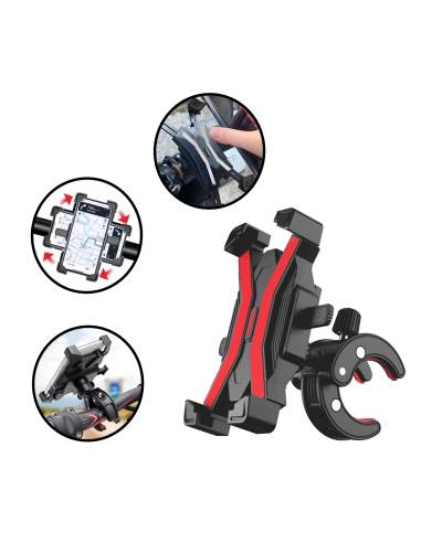 SOPORTE MOVIL PARA MOTO Y BICICLETA ROJO