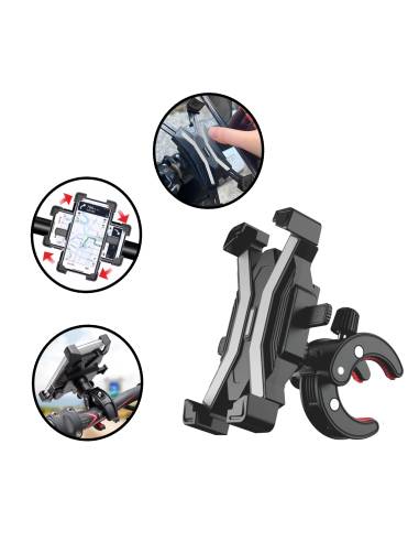 SOPORTE MOVIL PARA MOTO Y BICICLETA GRIS